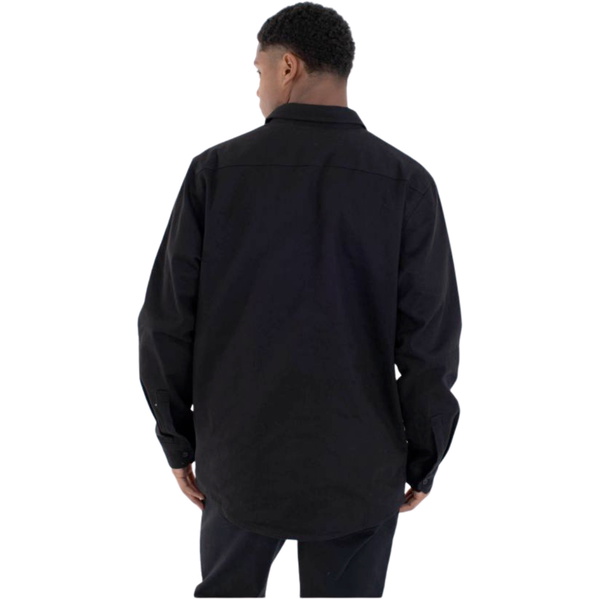 2026 Hurley Mens Worker Flannel Lined Shirt MVSEU00008 - Black